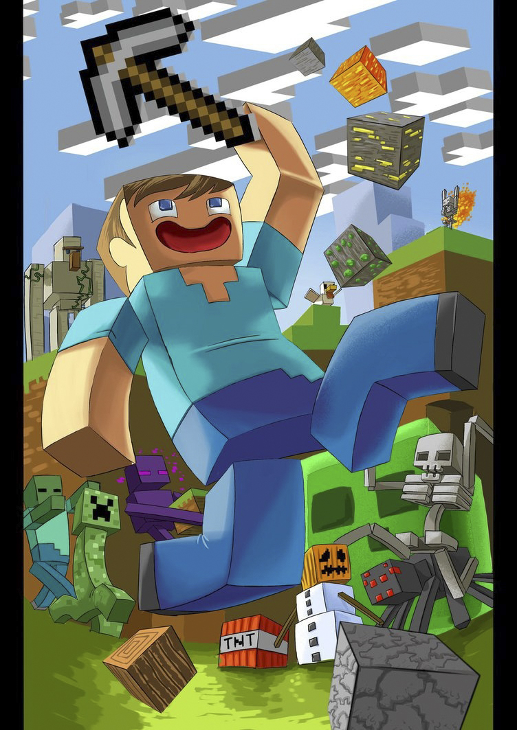 Hình ảnh Minecraft fanart đẹp, chất lượng 1